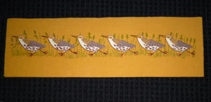 Vintage 60s Paragon Crewel Embroidery No 0216 The Sandpipers Complete 23,5x7,5" Rarität - Bild 1 von 11