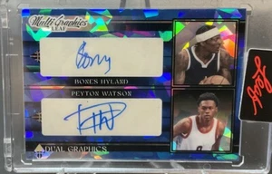 2023 Leaf Multi Graphics Bones Hyland Peyton Watson Dual Rookie Auto /45 - Picture 1 of 2