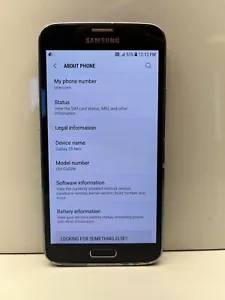 Samsung Galaxy S5 Neo Black 16GB SM-G903W - Carrier Status Unknown - - Picture 1 of 7