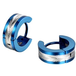 2Pcs Stainless Steel Hinged Hoop Huggie Snap on Earrings Men's Jewelry - Picture 1 of 15