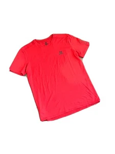 Salomon Cross Run Graphic Workout T Shirt Synthetic Wicking - Picture 1 of 6