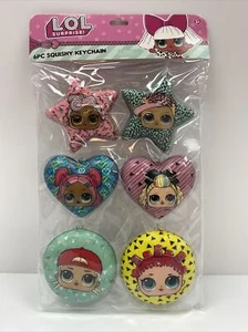 LOL Surprise 6pc Squish Keychain Set Lot NEW party favors Super Cute - Picture 1 of 5