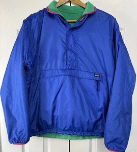 Vintage 90s Patagonia Jacket Mens Reversible Glissade Pullover USA Made Wandern M - Bild 1 von 15
