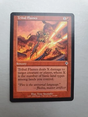 Tribal Flames , MTG Invasion (2000). Common Red Sorcery NM - Image 1 of 2