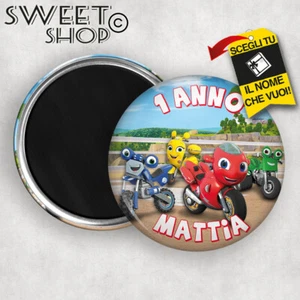 calamita magnete personalizzato COMPLEANNO RICKY ZOOM FESTA RICORDO REGALO NOME - Picture 1 of 1