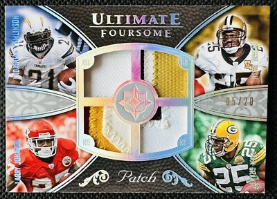 2008 ULTIMATE FOURSOME GAME WORN PATCH TOMLINSON BUSH JOHNSON GRANT 5/20 - Image 1 of 2