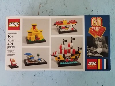 LEGO Promotional Set 40290 Limited Edition 60 Year Anniversary Brick New Sealed  - Image 1 of 4