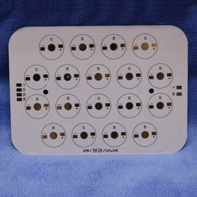 18W RGB Aluminum PCB 145x106mm for Power LED Lamp Bulb Spot Light Downlight - Image 1 of 2