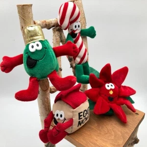 De Colección ECKERD Feliz Frijoles Navidad Peluche Nuez moscada Dandy Bastón Púrpura Oliver Vacaciones - Imagen 1 de 16