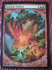 MtG VOLCANIC FALLOUT 5/9 P10 Magic Player Rewards MPR Textless WORLDWIDE SP