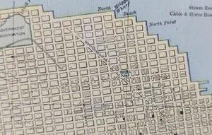 Vintage 1888 San Francisco CA Karte 11"x14" ~ alt antik Original TELEGRAPH HILL - Bild 1 von 10