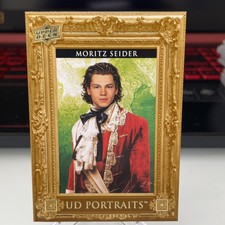 Moritz Seider 2023-24 Upper Deck Series 1 UD Portraits #P-8 Red Wings