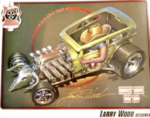Larry Wood 2010 Hot Wheels 24ª Convención "Honky Tonk Hot Rod" Hoja E - Imagen 1 de 1