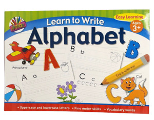 A4 Learn To Write Alphabet Letters Kids Handwriting Practice Book Pad Pre School