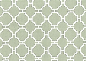 6 Yds Mill Creek Fabric Gray White Cotton Print Drapery Upholstery - Picture 1 of 2
