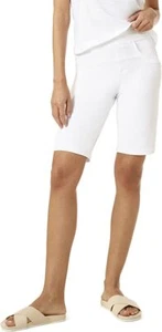 HUE U23446 Game Changing Bermuda Shorts White ( XS ) - Picture 1 of 5