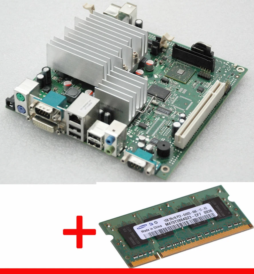 MINI-ITX MAINBOARD D2703-A12 1GB DDR2 RAM CPU AMD 2100+ SOCKEL S1 FSC-S500 M25 - Bild 1 von 1