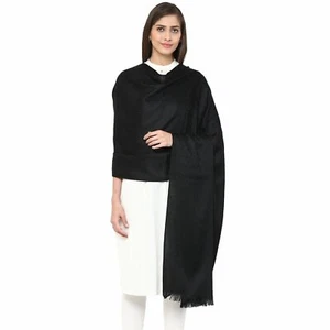 Women Kashmiri Wool Jacquard Shawl Faux Pashmina Stole Wrap - Picture 1 of 4
