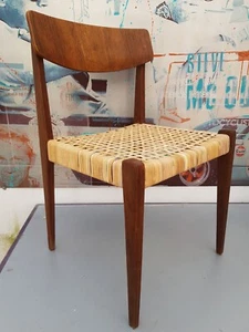 THONET 640 trenzado Afrormosia/teca cuero Hanno de Gustedt años 60 - Imagen 1 de 15