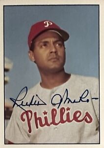Rubén (Mora) Amaro Sr Signed 1978 TCMA Card..PHILLIES Baseball Legend (d.2017)