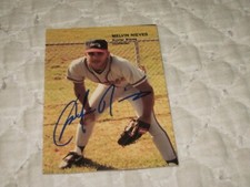 MELVIN NIEVES AUTOGRAPHED 1990 BEST CARDS SUMTER BRAVES MINOR LEAGUE CARD