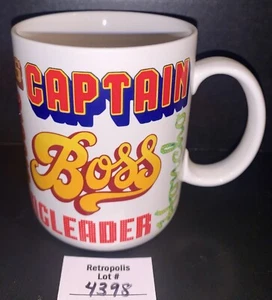 Boss Manager Supervisor Captain Chief Kingpin Honcho Hallmark Coffee Mug 1983 - Picture 1 of 12