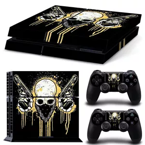 Sony PS4 PLAYSTATION 4 Skin Design Sticker Screen Protector Set - Outlaw Motif - Picture 1 of 1
