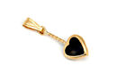 9ct Gold Sapphire Heart necklace Pendant no chain Gift Boxed Made in UK