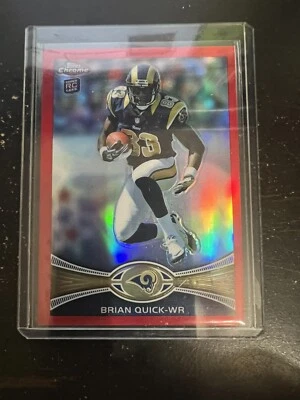 2012 Topps Chrome Red Refractor RC Brian Quick 01/25 #99 - Image 1 of 2