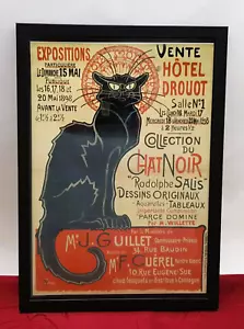 Tournée Chat Noir Steinlen Jugendstil Katzenbild Bild Poster Rahmen 23x31cm NEU - Bild 1 von 12