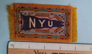 c1910s tobacco cigarette felt SMALL no fringe NEW YORK UNIVERSITY NYU - - Picture 1 of 1