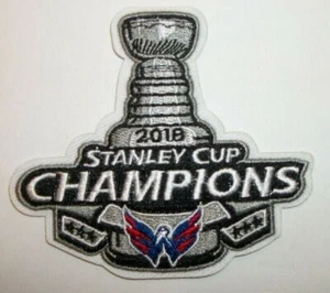 Washington Capitals 2018 Stanley Cup gestickter Aufnäher ~ 3 1/8" x 3 5/8" ~ Aufbügeln - Bild 1 von 1