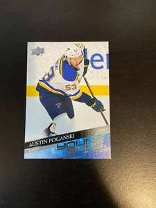 2020-21 Upper Deck Series 2 Austin Poganski Young Guns - Picture 1 of 2