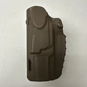 Used Safariland ALS Holster SIG P320 M18 Coyote Brown LEFT LH w/ QLS Fork MHHC - Picture 1 of 6