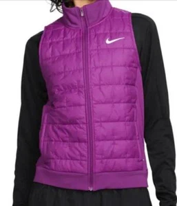 Nike Therma-FIT Running Vest Women's Small Violet Silver Full Zip NWT - Picture 1 of 4