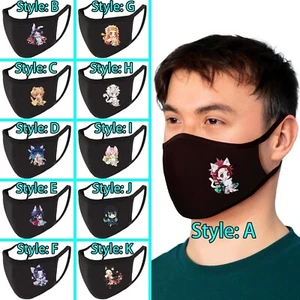 Demon Slayer Kimetsu no Yaiba Anime Face Mask Washable Reusable Adult Kid Baby - Picture 1 of 13