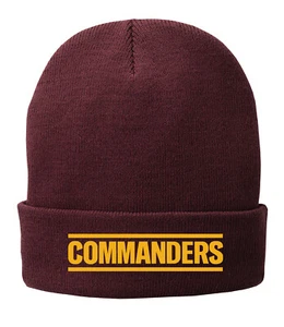Sombrero de invierno Washington Commanders gorro tejido bordado regalo - Imagen 1 de 1