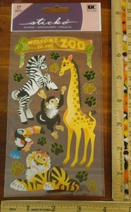 EK Success Sticko stickers Welcome to the zoo 17 pieces - Picture 1 of 2