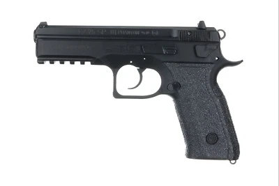 Empuñaduras de garra para CZ 75 SP-01 Phantom correa trasera grande textura de goma negra 445R Foto 1 de 4