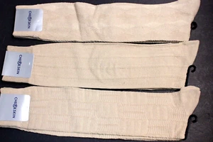 3 Paar kniehohe Socken Herren Over the Calf Baumwollmischung Socken hellbraun WR - Bild 1 von 5