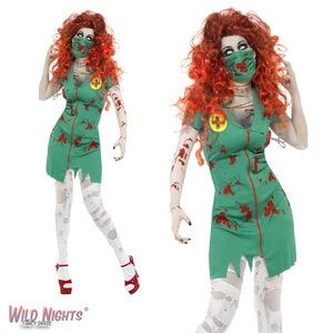 Halloween Ladies Zombie Bloody Scrub Nurse - Picture 1 of 1