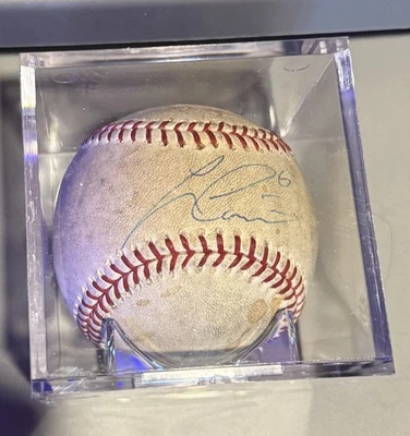 Béisbol OMLB autografiado por Lorenzo Cain Foto 1 de 2