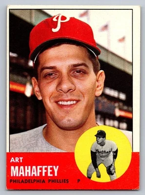 1963 Topps #385 Art Mahaffey Philadelphia Phillies - Image 1 of 3