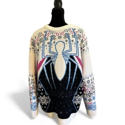 Suéter Pullover Feo Navidad Marvel Spiderman Talla XL Spiderverse Foto 1 de 4