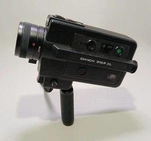 Macchina fotografica vintage Chinon 313P XL Super 8 Giappone f/1.3 8,5-25,5 mm pellicola film - Foto 1 di 9