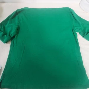 Lauren Ralph Lauren Freizeitoberteil Damen grün U-Boot-Ausschnitt 3/4 Arm XL - Bild 1 von 5