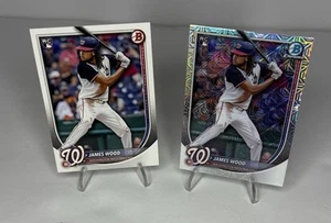 2025 Bowman Chrome MOJO James Wood RC #29 Washington Nationals & Base RC - Bild 1 von 2