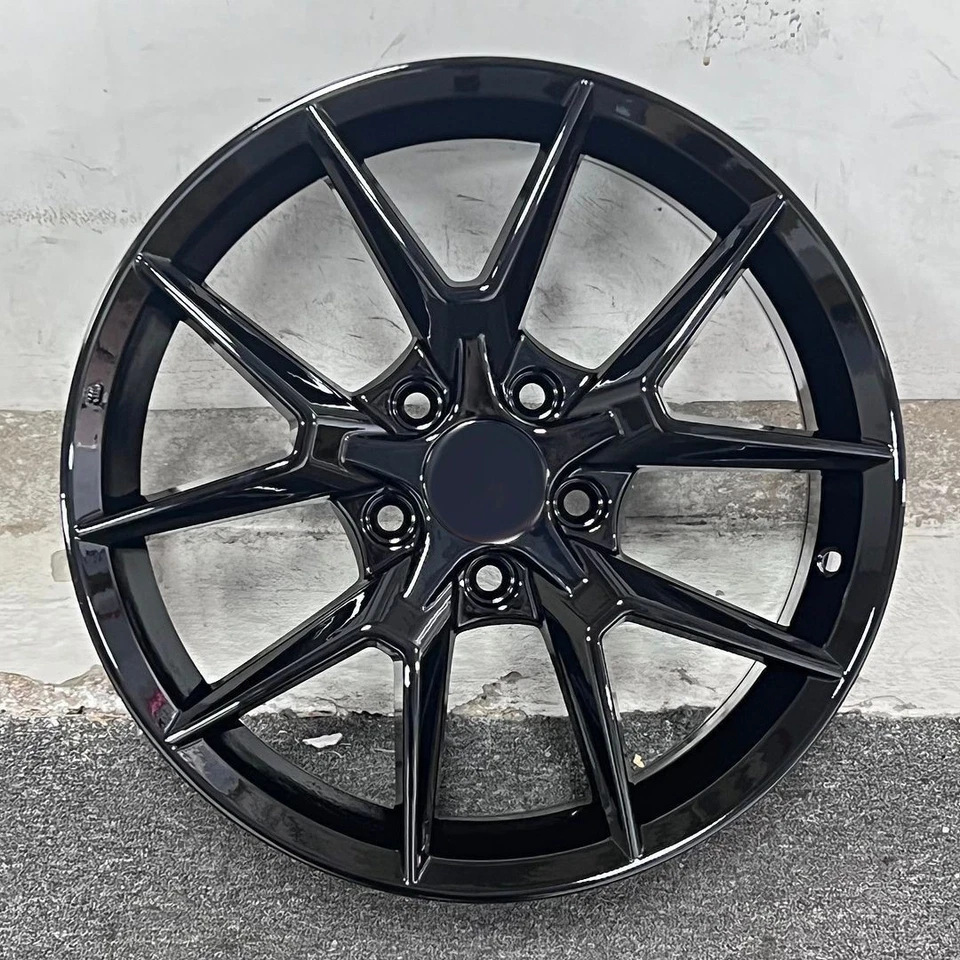 17" NEW 2023 TYPE R STYLE GLOSS BLACK WHEELS RIMS FITS ACURA RSX TSX TL ILX - Image 1 of 1
