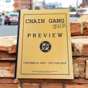 Chain Gang War Preview DC Comics For Display Only - NFS 1993 Promotional Copy - Picture 1 of 15