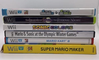Nintendo Wii U 5 Game Bundle: Super Mario Maker, Mario Kart 8, Olympic, Spyro - Image 1 of 4